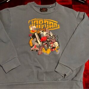 Jordan Blue Crewneck Sweater with Graphic